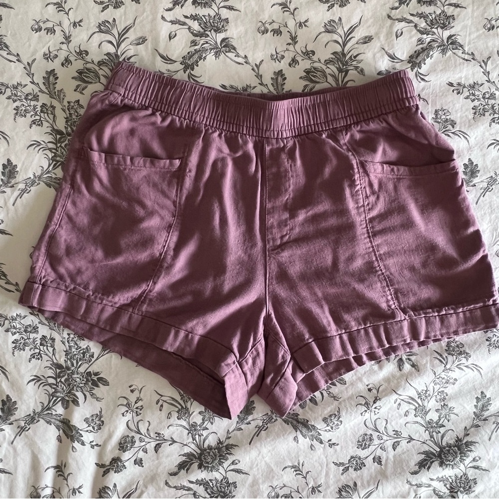 Old Navy | Linen Shorts - Size M (Dusty Rose)